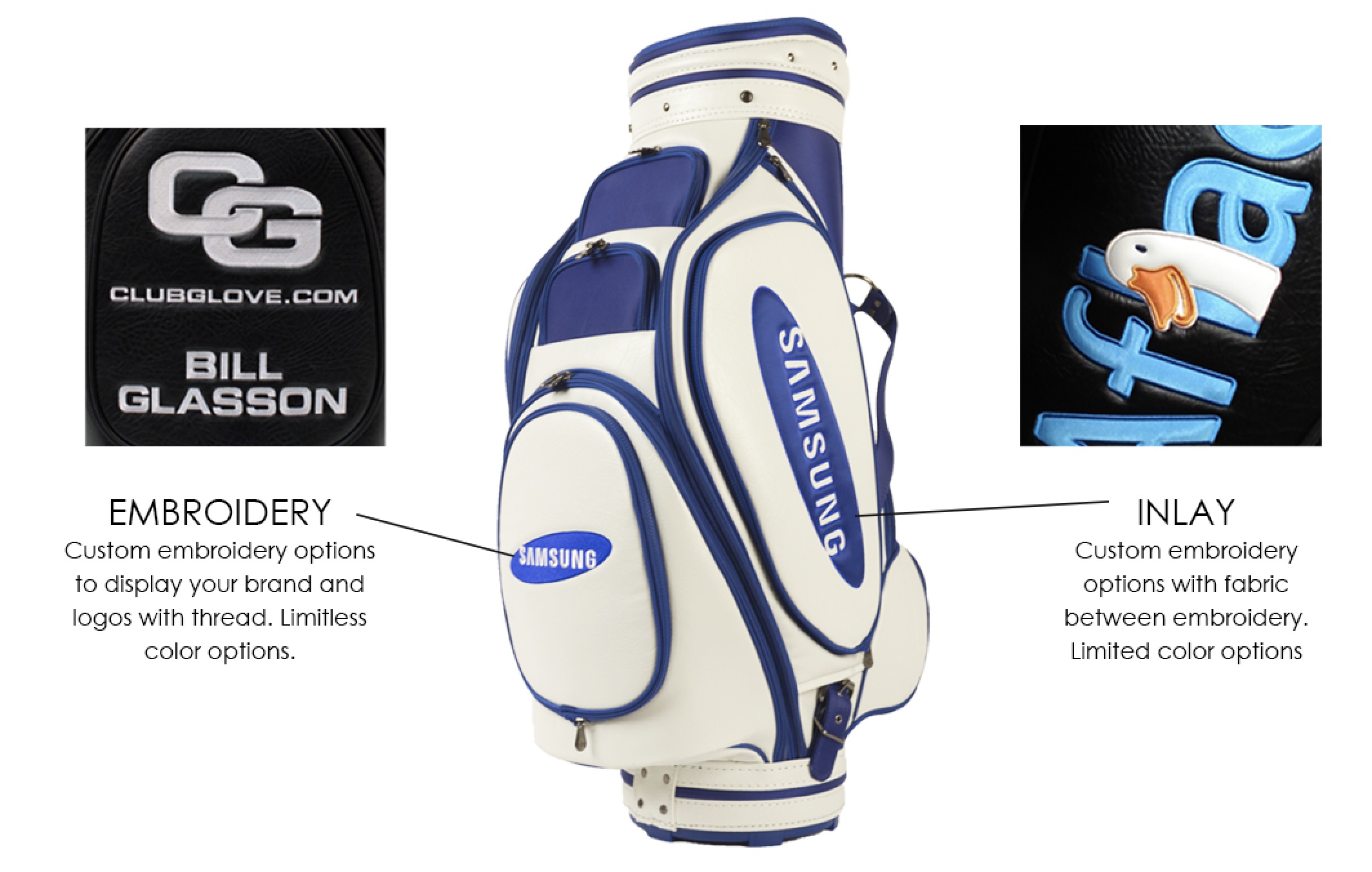 options for corporated branded golf bags